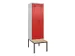 locker met bank,voor scheiding van kleding,HxBxD 2120x600x815mm,2vak