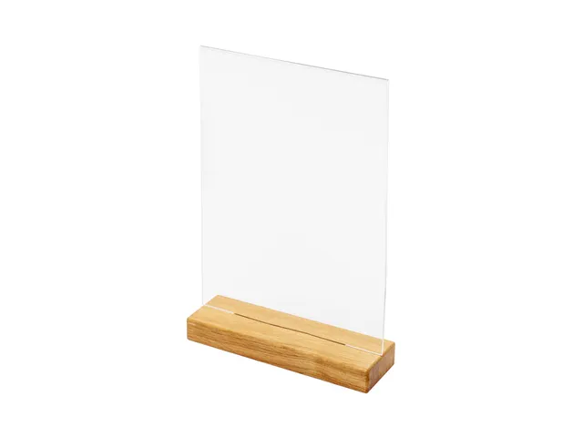 Porte-menu de table IEZZY A4 socle bois