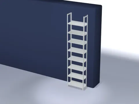 dossierstelling,grondveld,HxBxD 2900x750x300mm,vaklast 60kg