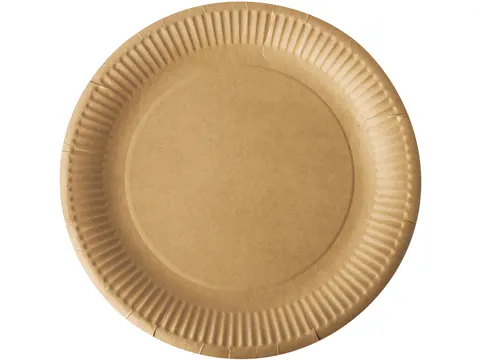 Papstar Pure Bord rond 23cm FSC karton bruin 20 stuks