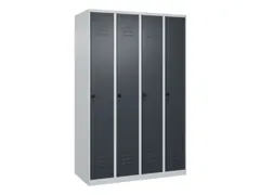 locker,HxBxD 1850x1200x500mm,4vak,vak B 300mm,draaigrendel
