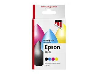 Inktcartridge Quantore alternatief tbv Epson 603XL zwart + 3 kleuren - 1