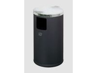 Afvalverzamelaar Wand-/Buisbevestiging 30 Liter Verzinkt Romp Ral7021