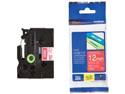Labeltape Brother P-touch TZe-435 standaard 12mm wit op rood