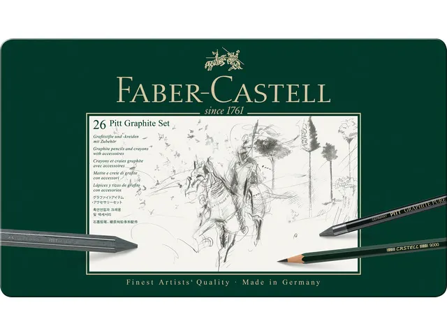 Set graphite Faber-Castell Pitt 26 pces
