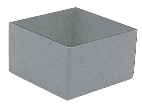 Inzetbak HxLxB 63x108x108mm Polystyreen Grijs 50 stuks