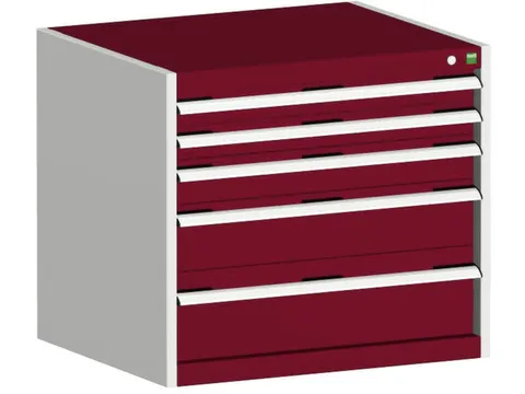 ladekast HxBxD 700x800x525mm 5laden romp RAL7035 front RAL3004