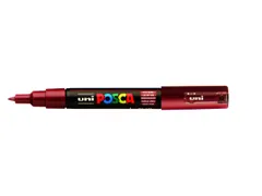 Verfstift Posca PC1MC Extra Fijne punt 0,7-1,0mm wijnrood