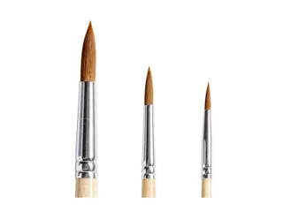 Penseel Qrea synthetisch haar set à 3 breedtes - 7