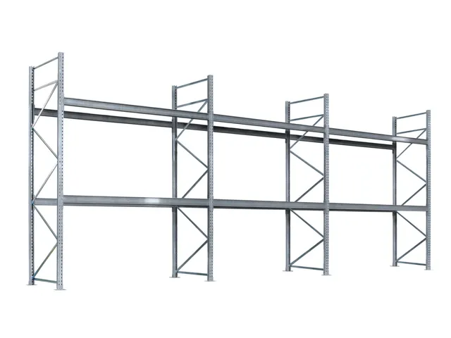 palletstelling,basis+2xaanbouw,HxBxD 6000x8590x1100mm,vakl. 1000kg