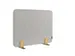 Elements Bureauscherm akoestisch 60x80cm Licht Grijs Houders