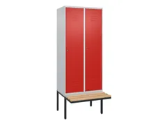 locker voor scheiding van kleding,HxBxD 2120x800x815mm,2vak