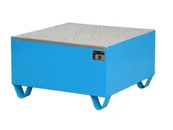 Systeem-Opvangbak Blauw 1x 200l Opvangvol. 203l 465x800x800mm Rooster