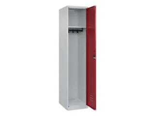 locker,HxBxD 1850x400x500mm,1vak,vak B 400mm,cil.-slot,staand op vloer - 1