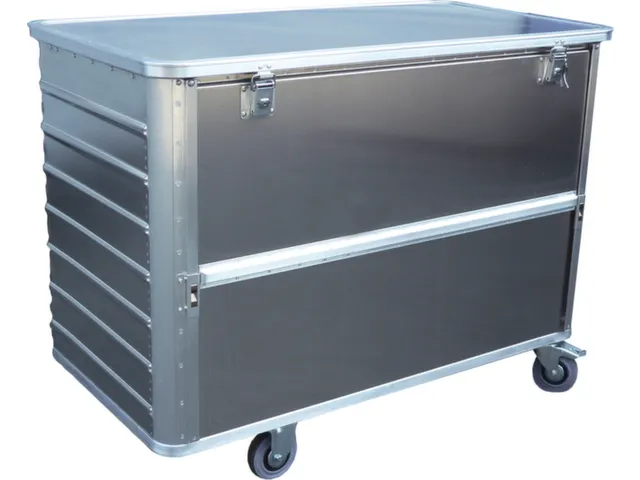 Bakwagens Van Aluminium Met Deksel 250kg 985x930x530mm 355l