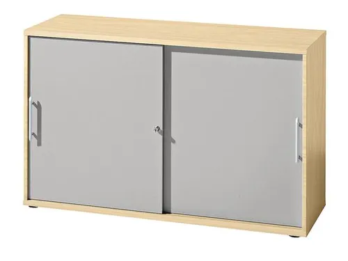 Schuifdeurkast Hxbxd 748X1200X400Mm 2 Oh Kastromp/front Beuken/zilver