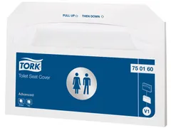 Tork 750160 Advanced Toilet Seat Cover 1-laags Wit 20x250 stuks