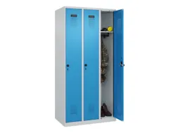 locker,HxBxD 1850x900x500mm,3vak,vak B 300mm,draaigrendel