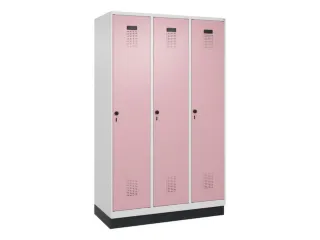 locker,HxBxD 1950x1200x500mm,3vak,vak B 400mm,draaigrendel,sokkel - 3