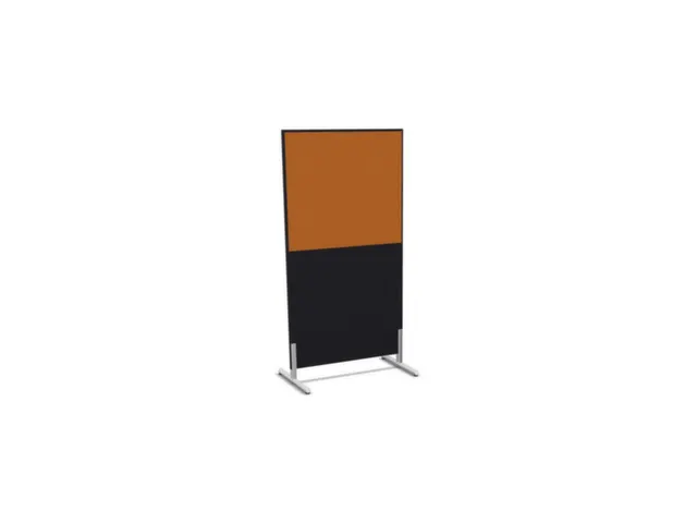 scheidingswand,HxB 1545x800mm,CC-zwart,BN3005-geel