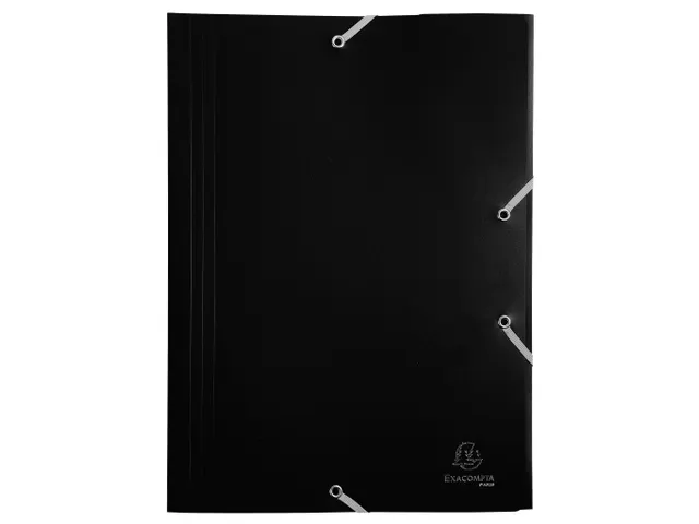 Elastomap 3 kleppen ondoorschijnende Polypropyleen 4/10de A4 Assorti