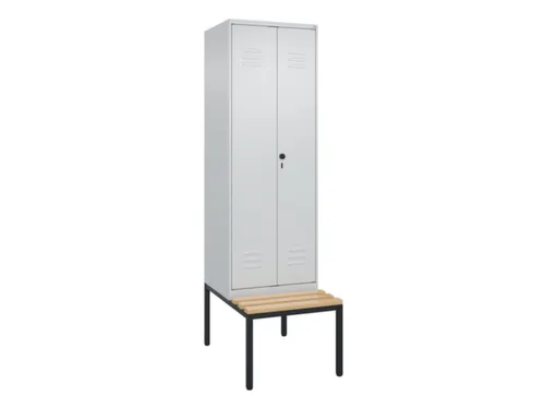 locker voor scheiding van kleding,HxBxD 2120x600x815mm,2vak