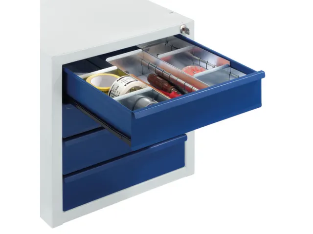 lade-indelingsset,v. tafelwagen,2lengte-/6dwarsverdelers,HxL 60x700mm