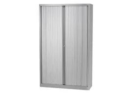 Roldeurkast Inclusief 4 Legborden Zilvergrijs 198x120x43