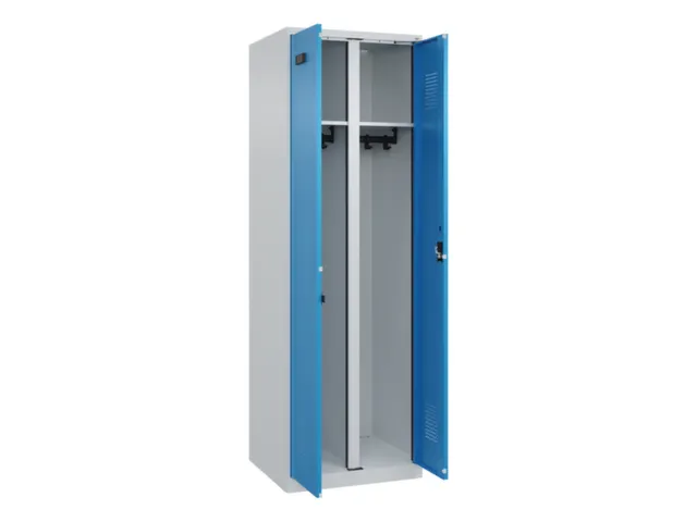 locker voor scheiding van kleding,HxBxD 1850x600x500mm,2vak