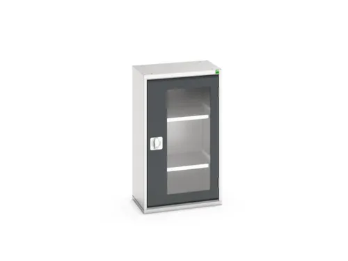 vitrinekast,HxBxD 900x525x350mm,2xStalen bodem,romp RAL7035
