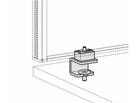 2 Tafelklemmen Voor Bureauwand Geluiddempend