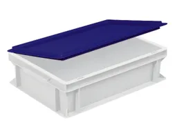 Scharnierdeksel Voor Euronorm Stapelkrat Lxb 400X300Mm Blauw