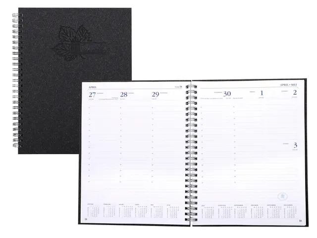 Agenda 2027 Ryam Weekplan Wire-o 7d/2p zwart