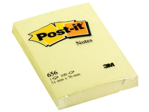 Memoblok 3M Post-it 656 51x76mm geel