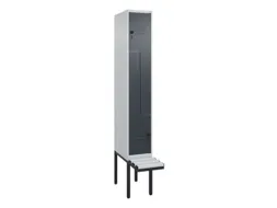 Z-garderobekast,HxBxD 2120x300x815mm,2vak,vak B 300mm,draaigrendel