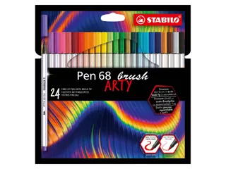 Brushstift STABILO Pen 568/24 Arty assorti set à 24 stuks - 1