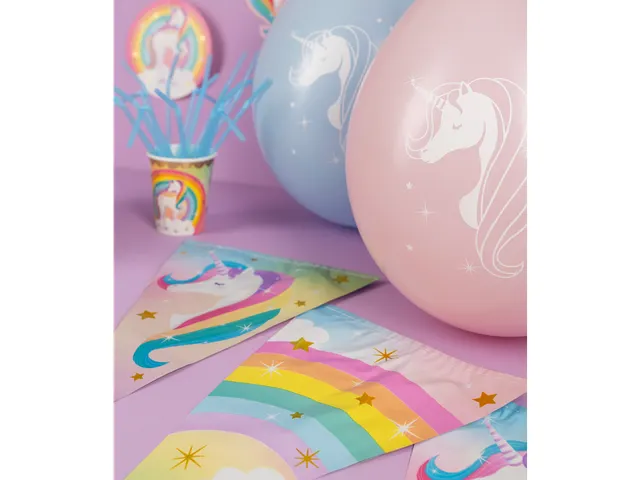 Vlaggenlijn 10 meter Party Flags foil Unicorn