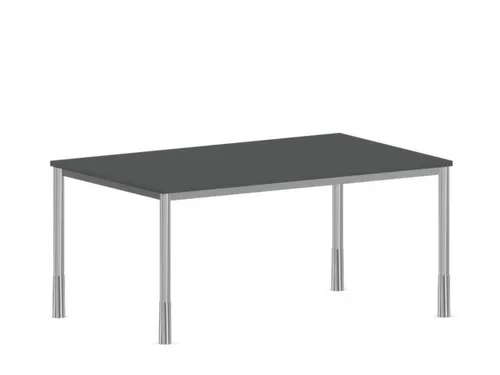 In hoogte verstelbaar bureau,HxBxD 720-840x1600x1000mm,MS-donkergrijs