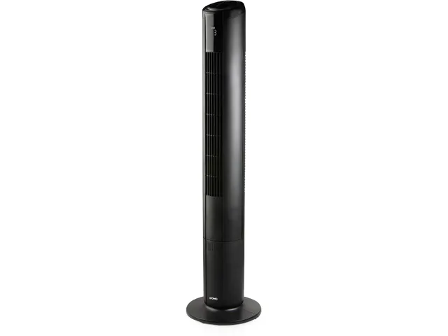 DOMO kolomventilator met sfeerlicht 105cm Zwart