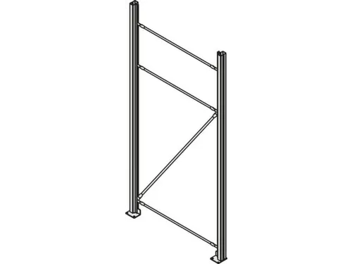 standaard,v. breedvakstelling,HxD 2500x600mm,veldlast 3900kg,verzinkt