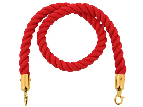 Koord Van Henneptouw Rood Messing 1.5 Meter