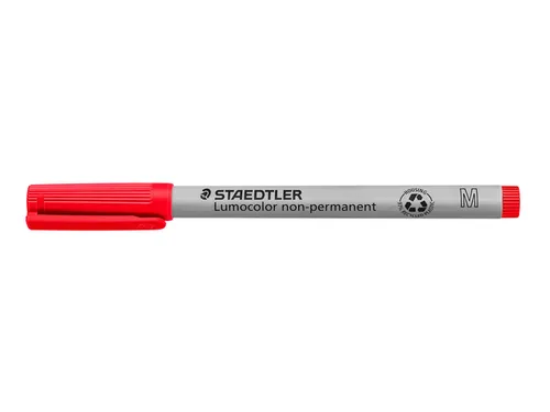 Viltstift Staedtler OHP Lumocolor 315 non permanent M 1.0mm Rood