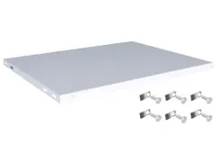 legbord,v. magazijnstelling,BxD 1000x800mm,vakl. 350kg,staal,RAL7035