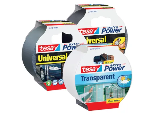 Plakband Tesa 50mmx10m extra Power zilver
