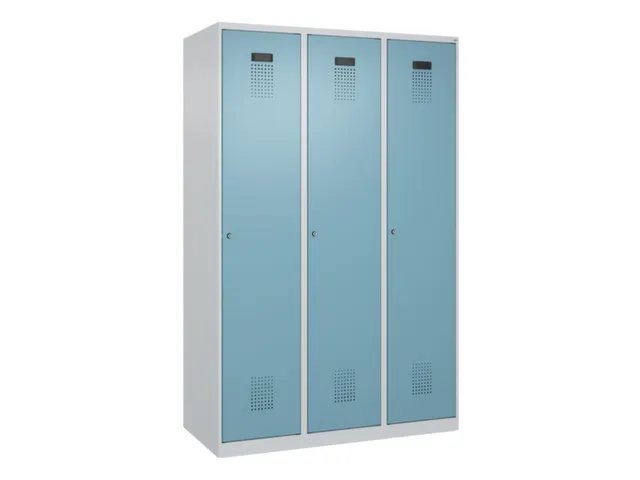 locker voor scheiding van kleding,HxBxD 1850x1200x500mm,3vak