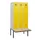 locker met bank,HxBxD 1950x900x815mm,3vak,vak B 300mm,cilinderslot