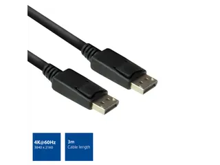 Kabel ACT DisplayPort 3 meter zwart - 4