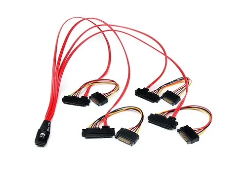 50cm Interne Serial Attached SCSI Mini SAS Kabel SFF8087 - 4x SFF8482