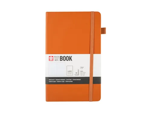 Notitieboek Sakura hard cover large lijn amber 130x210mm
