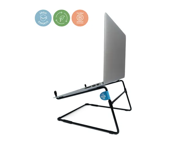 Laptopstandaard R-Go Steel Office voor 10-22 inch Zwart